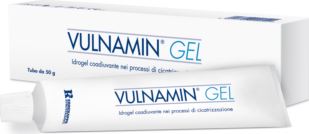 VULNAMIN MEDICAZIONE INTERATTIVA IN GEL A BASE DI AMINOACIDICOSTITUTIVI DEL COLLAGENE E SODIO JALURONATO TUBO 50 G - Farmastop