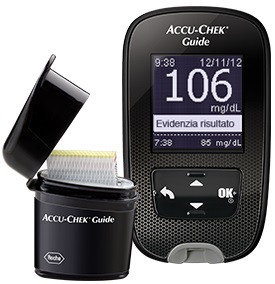 KIT GLUCOMETRO ACCU-CHEK GUIDE MG/DL + PUNGIDITO FASTCLIX - Farmastop