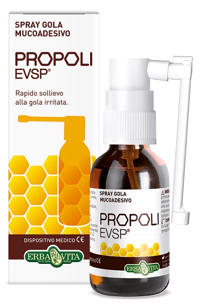 PROPOLI EVSP SPRAY GOLA MUCOADESIVO SENZA ALCOL 20ML - Farmastop