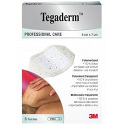 TEGADERM MEDICAZIONE IMPERMEABILE TRASPARENTE 5 PEZZI 6X7 CM - Farmastop