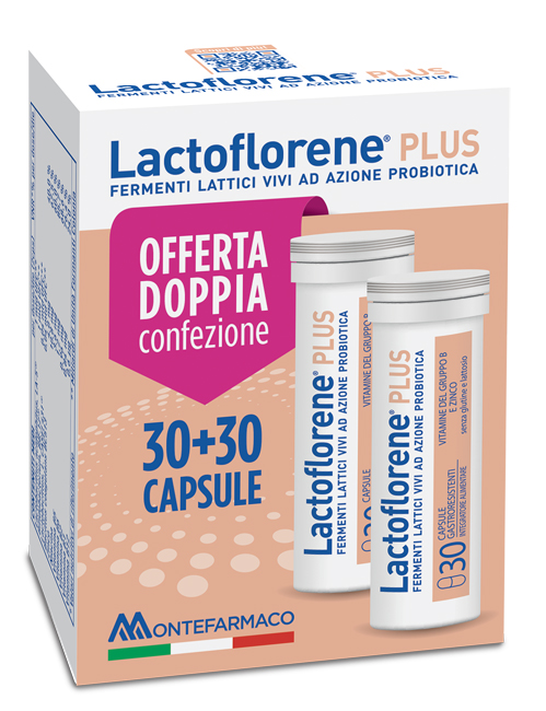LACTOFLORENE PLUS BIPACK 30 CAPSULE 26,40 G - Farmastop