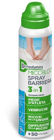 DERMOVITAMINA MICOBLOCK SPRAY BARRIERA 3 IN 1 PIEDE D'ATLETA 100 ML - Farmastop
