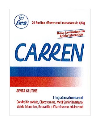 CARREN 20 BUSTINE EFFERVESCENTI MONODOSE DA 4,6 G L'UNA - Farmastop
