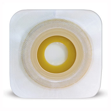 PLACCA PIANA MODELLABILE PER STOMIA DUE PEZZI 22-33MM FLANGIA 48MM CON ADESIVO IDROCOLLOIDALE 5 PEZZI - Farmastop