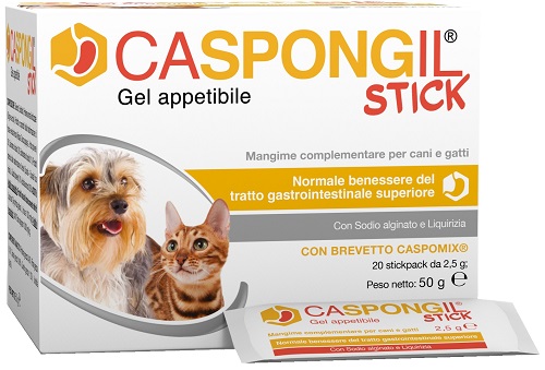 CASPONGIL STICK GEL APPETIBILE 20 STICKPACK DA 2,5 G - Farmastop