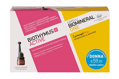 BIOTHYMUS KIT TRATTAMENTO AC ACTIVE 10 FIALE DONNA + BIOMINERAL ONE 30 COMPRESSE - Farmastop