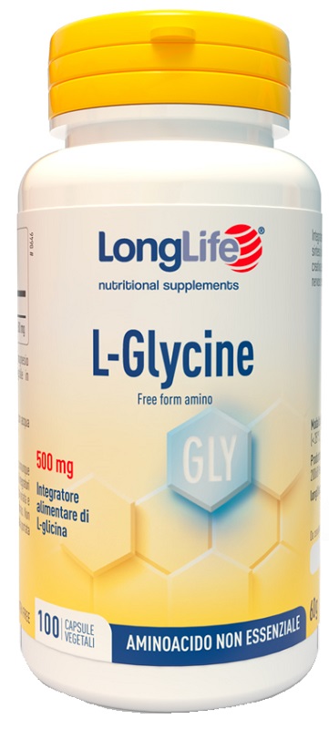 LONGLIFE L-GLYCINE 500 MG 100 CAPSULE VEGETALI - Farmastop