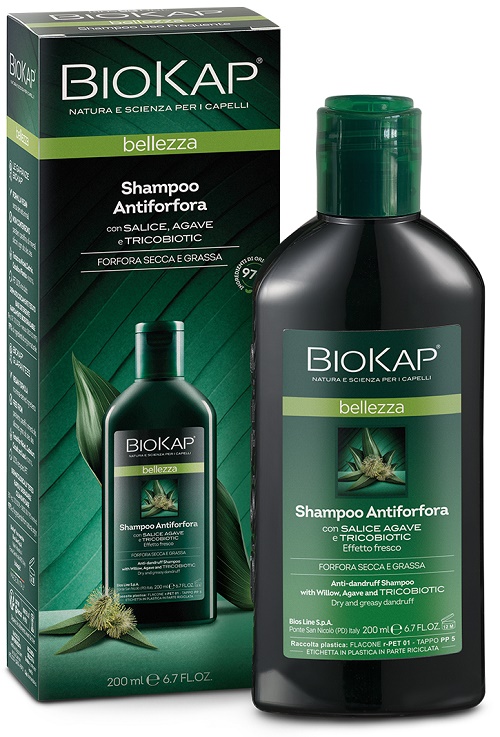 BIOKAP BELLEZZA SHAMPOO ANTIFORFORA CON TRICOBIOTIC 200 ML - Farmastop