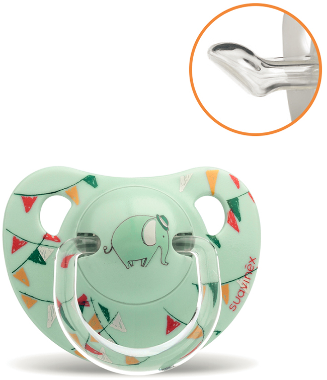 SUAVINEX LE CIRQUE ELEFANTE SUCCHIETTO ANATOMICO S 6/18 MESI VERDE - Farmastop