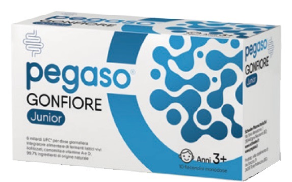 PEGASO GONFIORE JUNIOR 10 FLACONCINI MONODOSE DA 10 ML SENZA GLUTINE NATURALMENTE PRIVO DI LATTOSIO - Farmastop