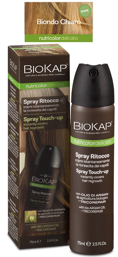 BIOS LINE  BIOKAP NUTRICOLOR DELICATO SPRAY RITOCCO BIONDO CHIARO 75 ML - Farmastop