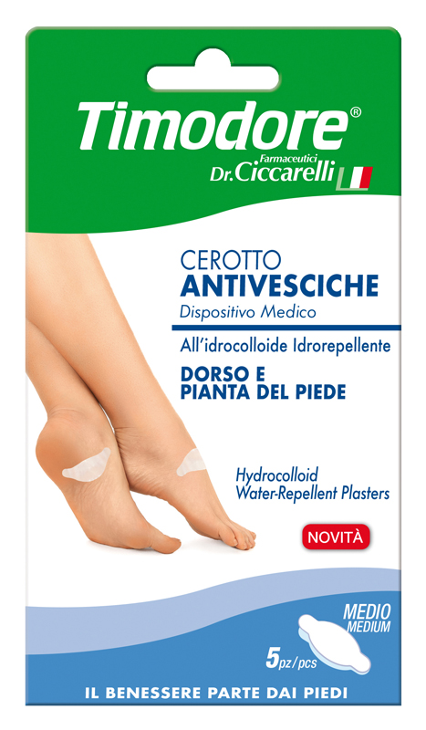 TIMODORE CEROTTO ANTIVESCICHE DORSO E PIANTA PIEDE 5 PEZZI - Farmastop