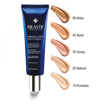 RILASTIL MAQUILLAGE FONDOTINTA RIEQUILIBRANTE MATTIFIANT 10 30 ML - Farmastop