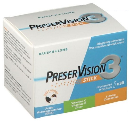 PRESERVISION 3 30 STICK OROSOLUBILI DA 2 G - Farmastop