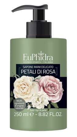 EUPHIDRA SAPONE LIQUIDO MANI ROSA IN FLACONE CON ETICHETTA DISPENSER - Farmastop