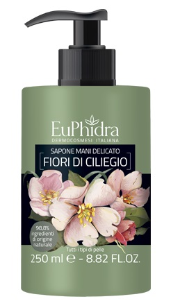 EUPHIDRA SAPONE LIQUIDO MANI CILIEGIO IN FLACONE CON ETICHETTA DISPENSER - Farmastop