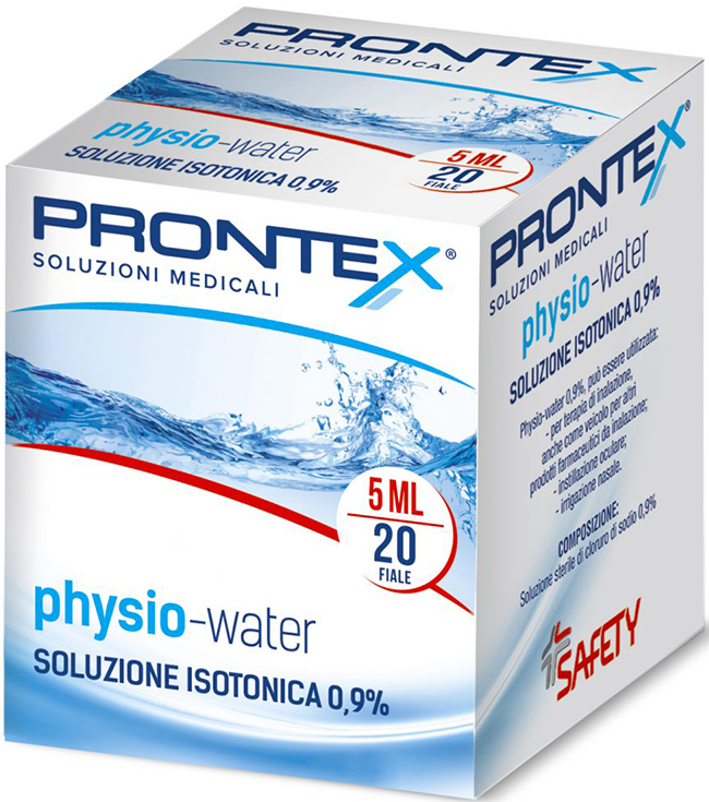 SOLUZIONE FISIOLOGICA PRONTEX PHYSIO ISOTONIC 20 FIALE DA 5 ML - Farmastop