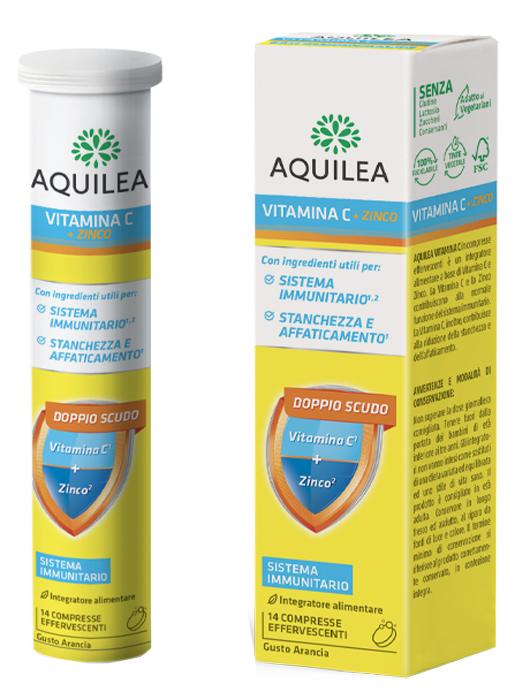 AQUILEA VITAMINA C 14 COMPRESSE EFFERVESCENTI - Farmastop