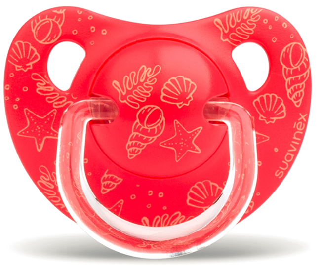 SUCCHIETTO ANATOMICO S PER BAMBINI DA 6 A 18 MESI CONCHIGLIE ROSA - Farmastop