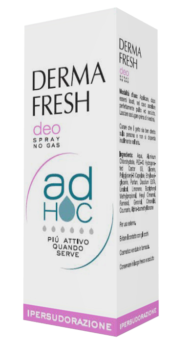 DERMAFRESH DEO SPRAY NO GAS AD HOC IPERSUDORAZIONE DEODORANTE 100 ML - Farmastop