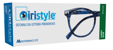 OCCHIALE DA LETTURA PREMONTATO IRISTYLE LOBBY BLUE +3,00 1 PAIO - Farmastop