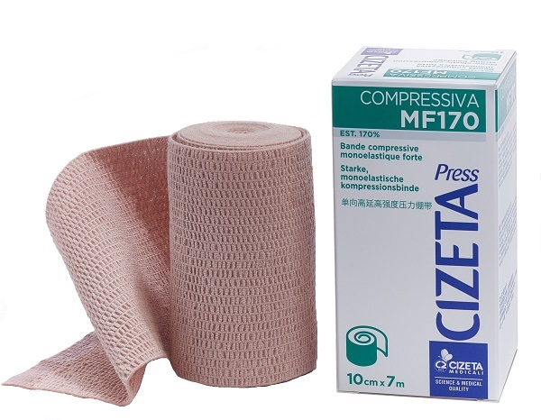CIZETA PRESS COMPRESSIVA MF170 BENDA MONOELASTICA FORTE EST M 7X10 CM - Farmastop