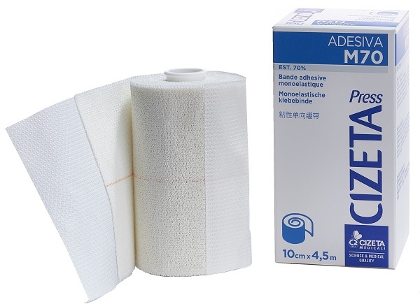 CIZETA PRESS ADESIVA M70 BENDA MONOELASTICA EST 70 M 4,5X10 CM - Farmastop