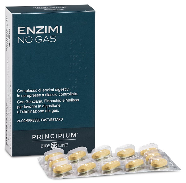 PRINCIPIUM ENZIMI NO GAS FAST/RETARD 24 COMPRESSE - Farmastop