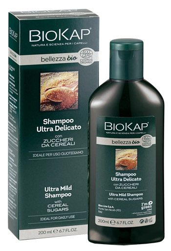 BIOKAP BELLEZZA BIO SHAMPOO ULTRA DELICATO COSMOS ECOCERT 200 ML - Farmastop