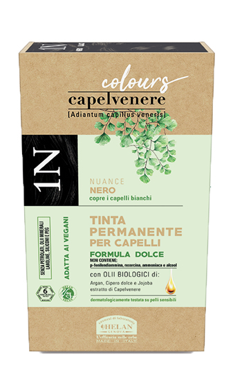 CAPELVENERE COLOURS TINTA CAPELLI 1N NERO - Farmastop