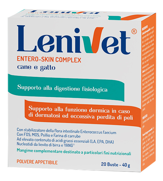 LENIVET ENTERO SKIN COMPLEX 20 BUSTE DA 2000 MG - Farmastop