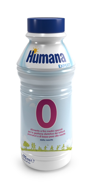 HUMANA 0 EXPERT 470 ML BOTTIGLIA - Farmastop