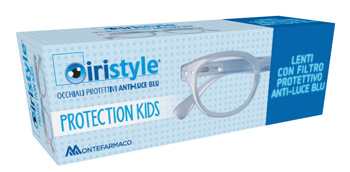 OCCHIALE DA LETTURA PREMONTATO IRISTYLE PROTECTION KIDS LIGHT BLU - Farmastop
