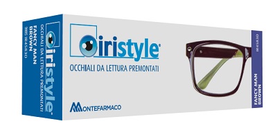 OCCHIALE DA LETTURA PREMONTATO IRISTYLE FANCY MAN BROWN +2 - Farmastop