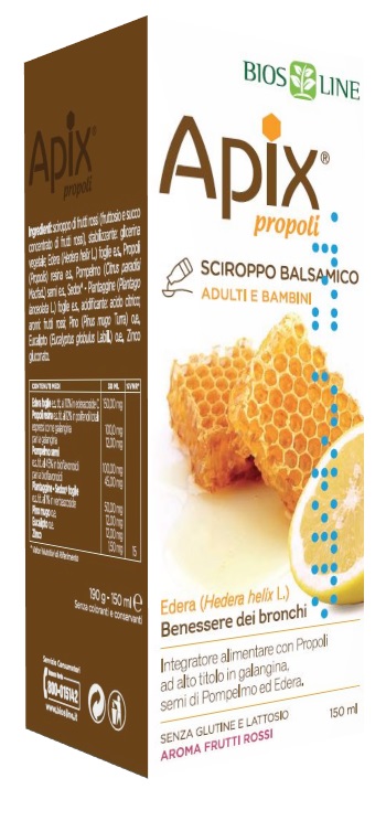 APIX PROPOLI SCIROPPO BALSAMICO SENZA CONSERVANTI 150 ML - Farmastop
