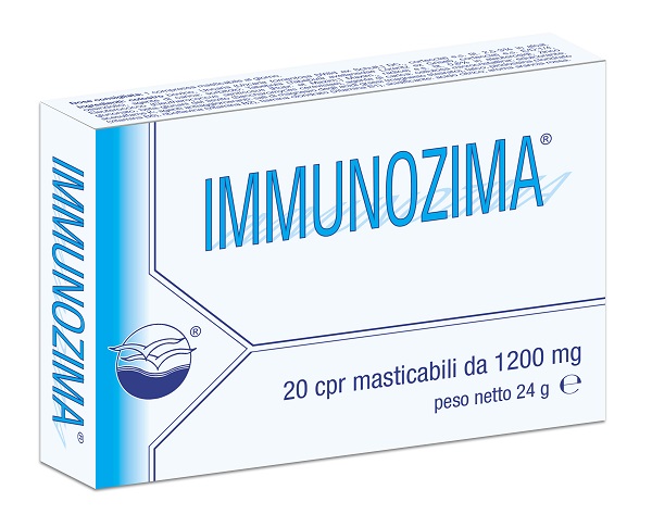 IMMUNOZIMA 20 COMPRESSE MASTICABILI DA 1200 MG - Farmastop