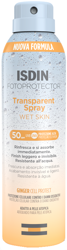 FOTOPROTECTOR TRASPARENT WET SPF50 250 ML - Farmastop