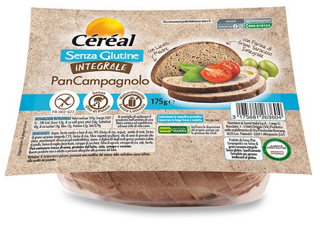 CEREAL SENZA GLUTINE INTEGRALE PAN CAMPAGNOLO 175 G - Farmastop