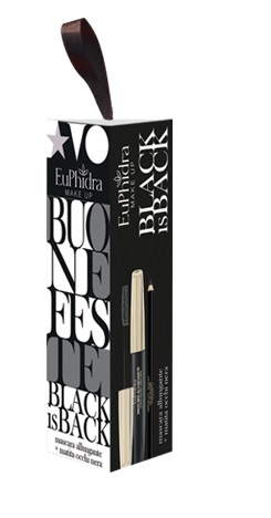 EUPHIDRA COFANETTO BLACK IS BACK 1 MASCARA ALLUNGANTE + 1 MINI MATITA NERA - Farmastop