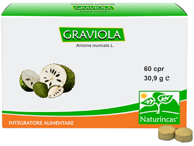 GRAVIOLA NATURINCAS 60 COMPRESSE - Farmastop
