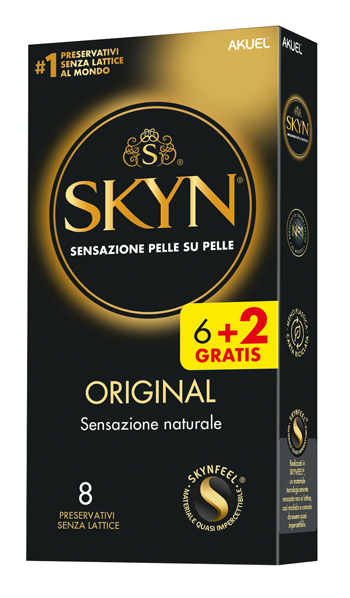AKUEL SKYN ORIGINAL SENSAZIONE NATURALE 6 PEZZI + 2 OMAGGIO - Farmastop