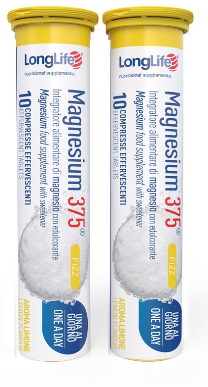 LONGLIFE MAGNESIUM 375 FIZZ 20 COMPRESSE EFFERVESCENTI - Farmastop