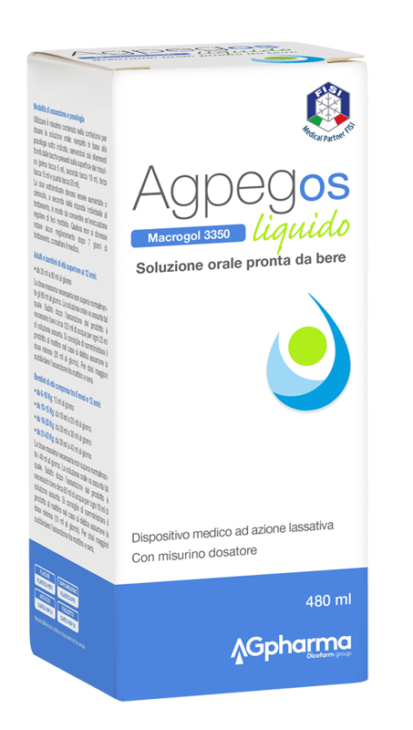 AGPEG OS MACROGOL 3350 LIQUIDO 480 ML - Farmastop