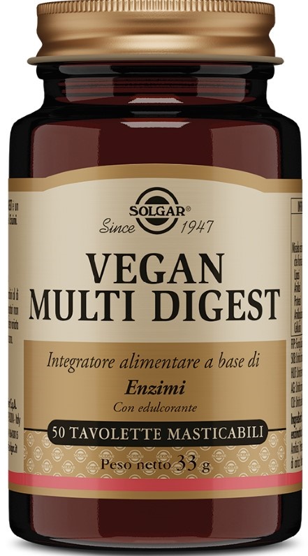 VEGAN MULTI DIGEST 50 TAVOLETTE MASTICABILI - Farmastop