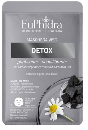 EUPHIDRA MASCHERA VISO DETOX 1 PEZZO - Farmastop