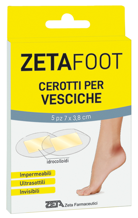 ZETAFOOT CEROTTO IDROCOLLOIDALE VESCICHE SP 5 PEZZI - Farmastop