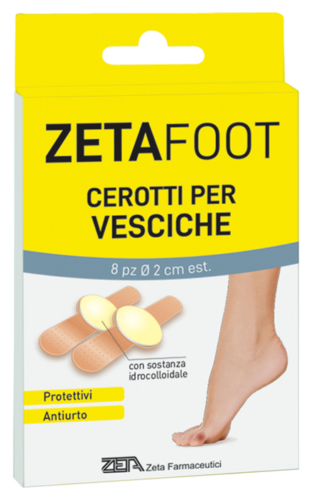 ZETAFOOT CEROTTO IDROCOLLOIDALE VESCICHE 8 PEZZI - Farmastop