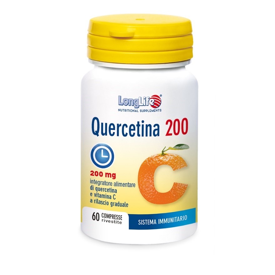 LONGLIFE QUERCETINA 200 60 COMPRESSE MASTICABILI - Farmastop