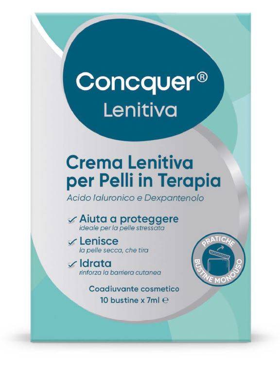 CONCQUER CREMA LENITIVA 10 BUSTINE DA 7 ML - Farmastop