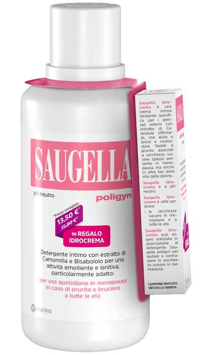 SAUGELLA POLIGYN 500ML + SAUGELLA IDROCREMA 10ML IN REGALO - Farmastop